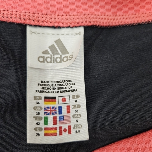 Adidas Straight Leg Capri Activewear Pants Gray and Coral‎ Size Small Women's - Picture 7 of 8